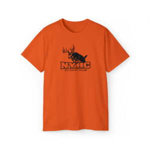 NY Hunt Club Orange T-shirt w/ buck logo