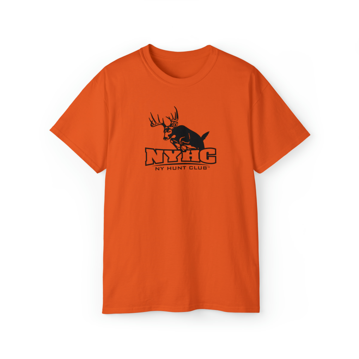 NY Hunt Club Orange T-shirt w/ buck logo